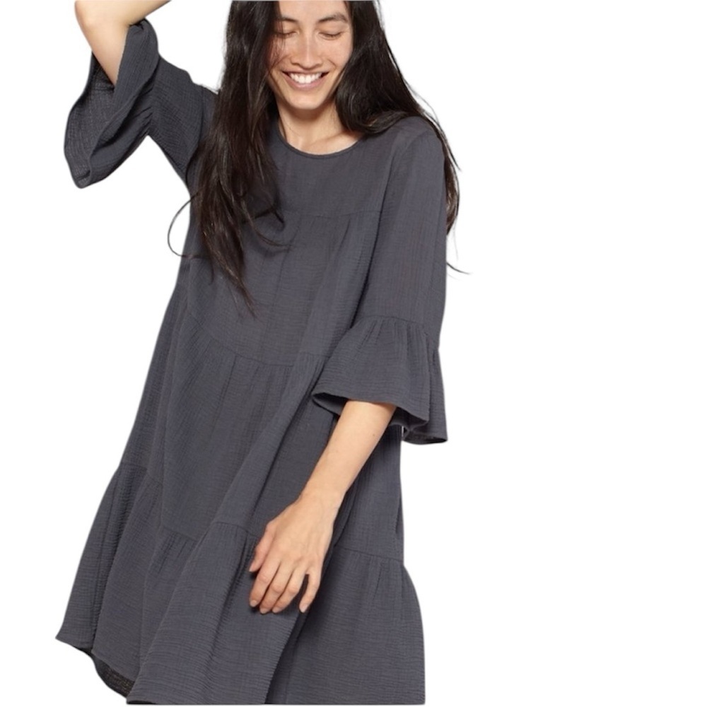 Outerknown Currents Dress Organic Gauzy Cotton